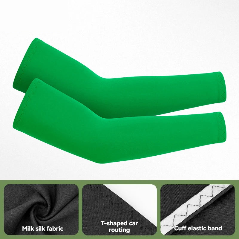 GTUBIKE 1 Pair Sports Cooling Arm Sleeves Basketball Cycling Arm Covers Outdoor Sports Mosquito and UV Protection Sleeves