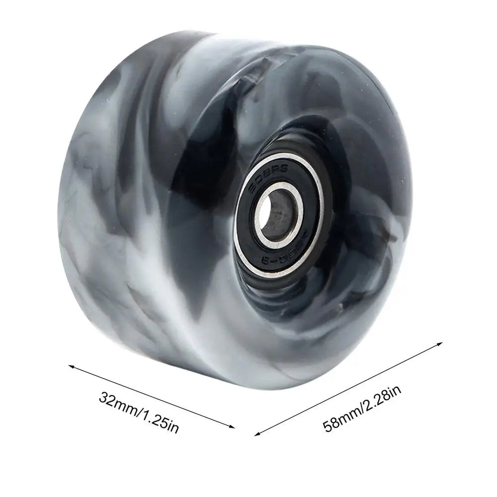 Roller Skate Wheels Indoor Roller Skate Wheel With Bearing PU Wheel Installed For Quad Skates And Skateboard Indoor/Outdoor Use