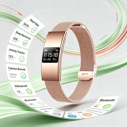 2026 New Intelligent Fitness Tracker for Men and Women Sleep Monitoring 170+Sports Modes Couple Fitness Gift IPX8 SmartBracelet