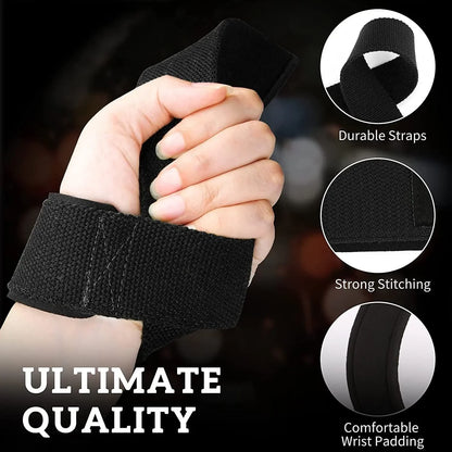 Weightlifting Straps 1 Pair Lifting Wrist Anti-Slip Gym Strength Training Strap Deadlifts Crossfit Hand Grips Wrist Support