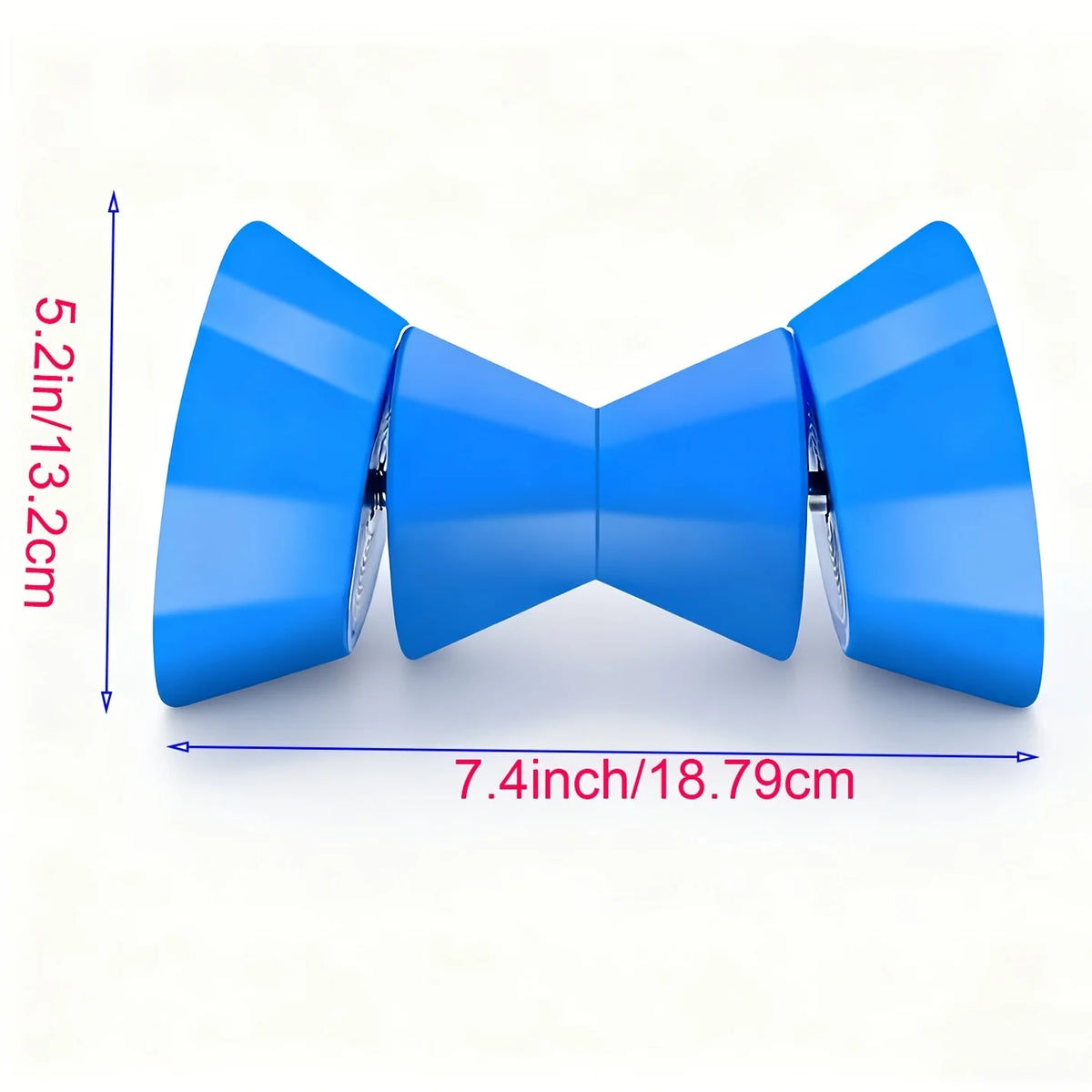 Boat Trailer Roller,3inch/4inch Boat Rollers for Trailer,Bow Roller with Bells and Bolt,1/2 in Shaft Boat Trailer Bow Stop