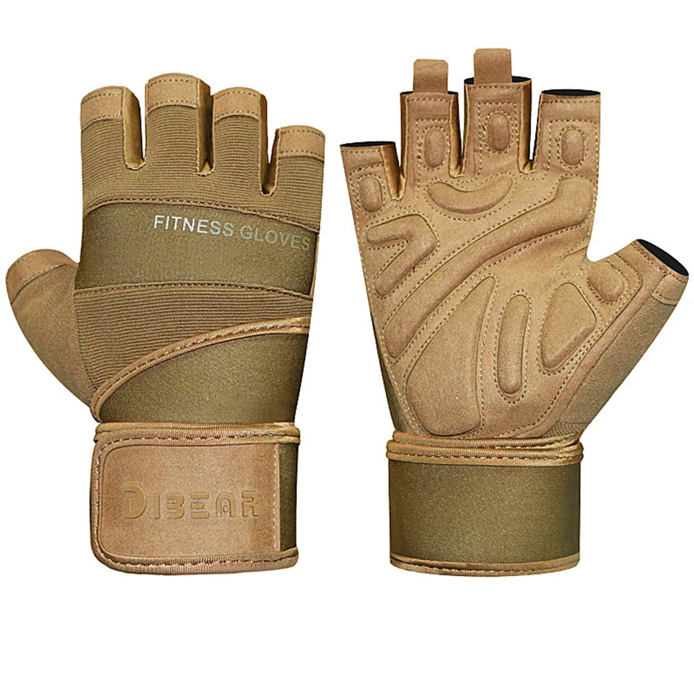 Bodybuilding Gym Gloves Powerlifting Dumbbell Kettlebell Crossift Training Fitness Gloves For Man Women Home Workout