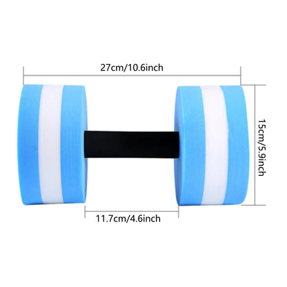 2PCS EVA Water Aerobics Fitness Equipment Fitness Dumbbells Suitable For Swimming Pool/Gym/School/Parent-Child Garden/Etc.