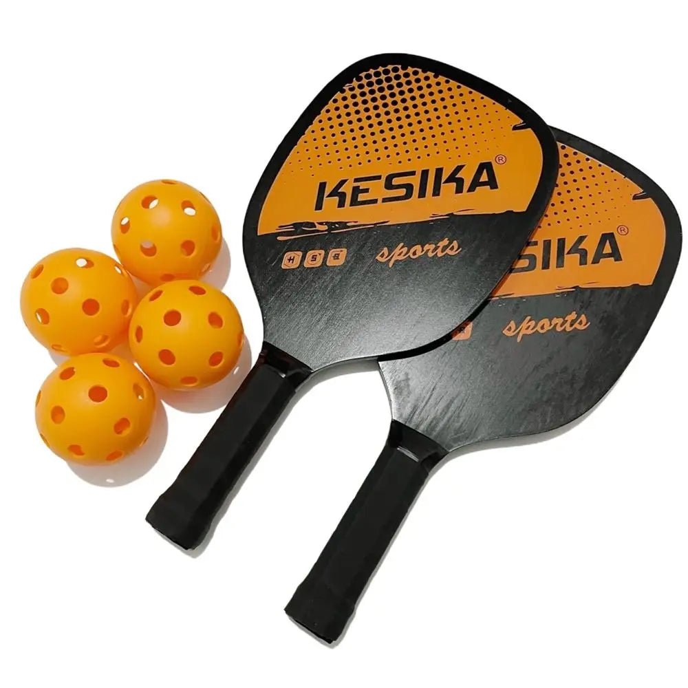 Poplar Pickle Paddles Rackets Set Non-slip 4 Pickleballs Pickleball Balls with Carrying Bag Pickleball Paddles Alduld