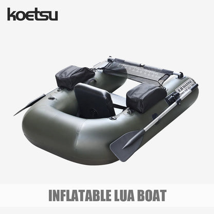 KOETSU Excellent Inflatable Bass Boat - Perfect for Lure Casting & Freshwater Fishing Lightweight Inflatable Lure Craft