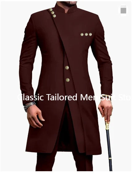 White Luxury Suits For Men Slim Fit Prom Party Wedding Groomsmen Groom Suit Tuxedo 2Pcs Fashion Costume Homme Blazer Pants