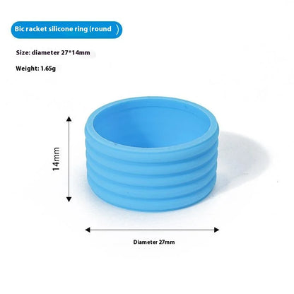 Tennis Game Accessories- 4Pcs Silicone Racket Grip Rings, Sweat-absorbency, Improved Handle Grip Strength