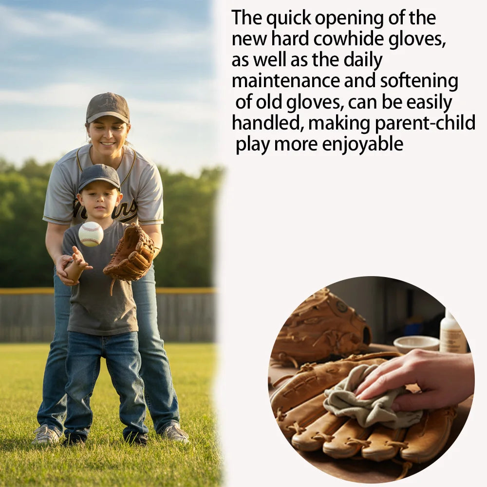 Glove Leather Conditioner - Use on Baseball Gloves, Softball Gloves, and Other Leather Sports Equipment Portable