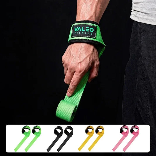 1 Pair Heavy Duty Weight Lifting Straps Quick Wrap Non-Slip Gym Lifting Wrist Straps for Deadlift Dumbbell Pull Up Powerlifting