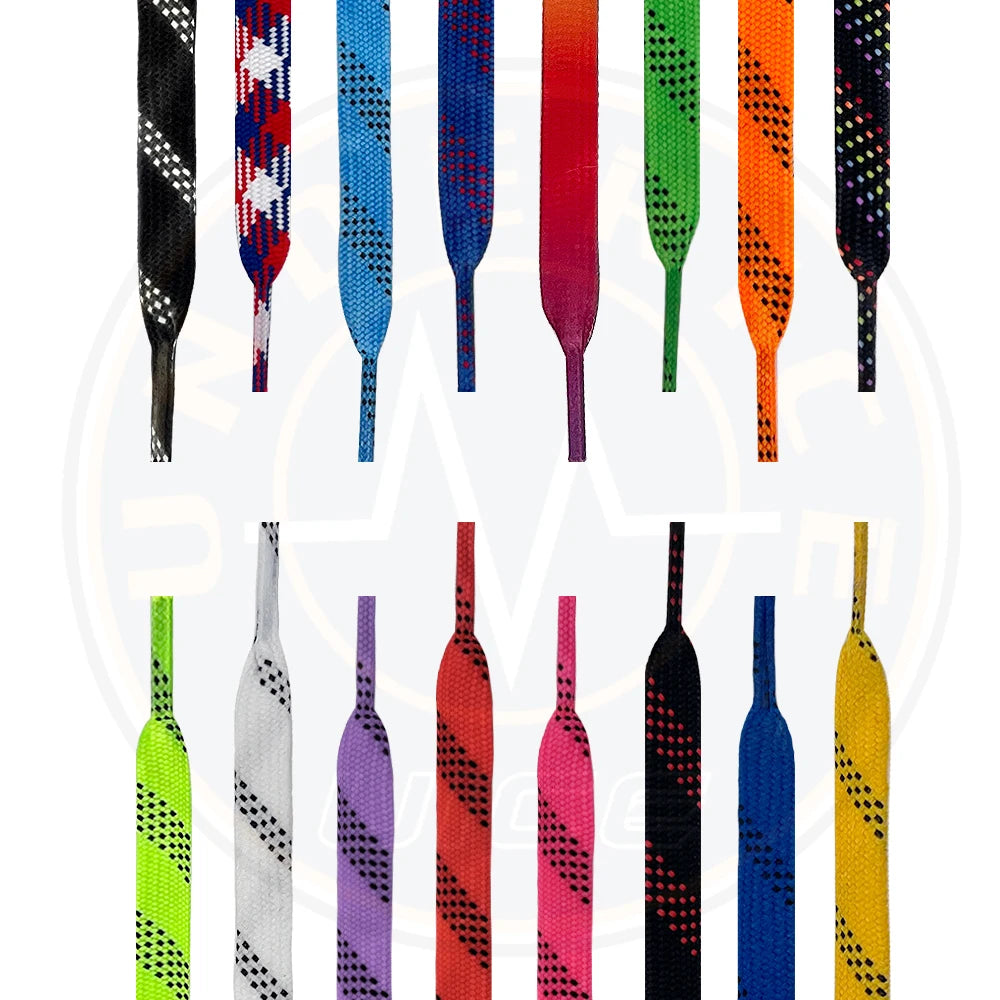 UICE Ice Hockey Skate Laces 84/96/108/120inch Skates Hockey Shoe Lacer Dual Layer Braid Reinforced Hockey Accessories