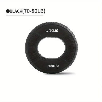 Hand Grip Ring with Silicone Carpal Expander, Strength Training Finger Ring, Increase Muscle Power and Body Building, 20-80LB