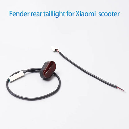 Rear Fender Tail Light for Xiaomi M365 Pro Pro2 Electric Scooter Foldable Resistant Taillight Smart Tail Cable Repair Parts
