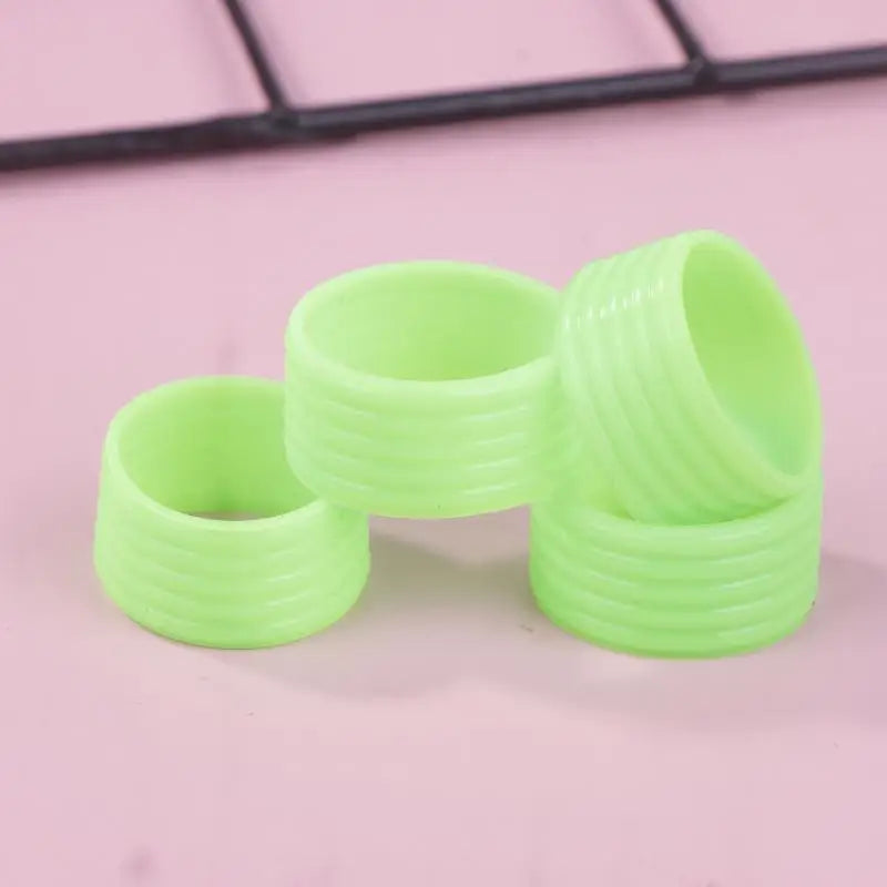 Tennis Game Accessories- 4Pcs Silicone Racket Grip Rings, Sweat-absorbency, Improved Handle Grip Strength