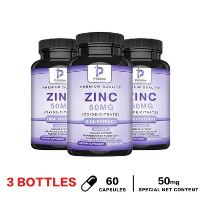 Zinc Supplements - Enhances Immune Function, Promotes Skin Health, Improves Sleep, and Maintains Bone Marrow Health