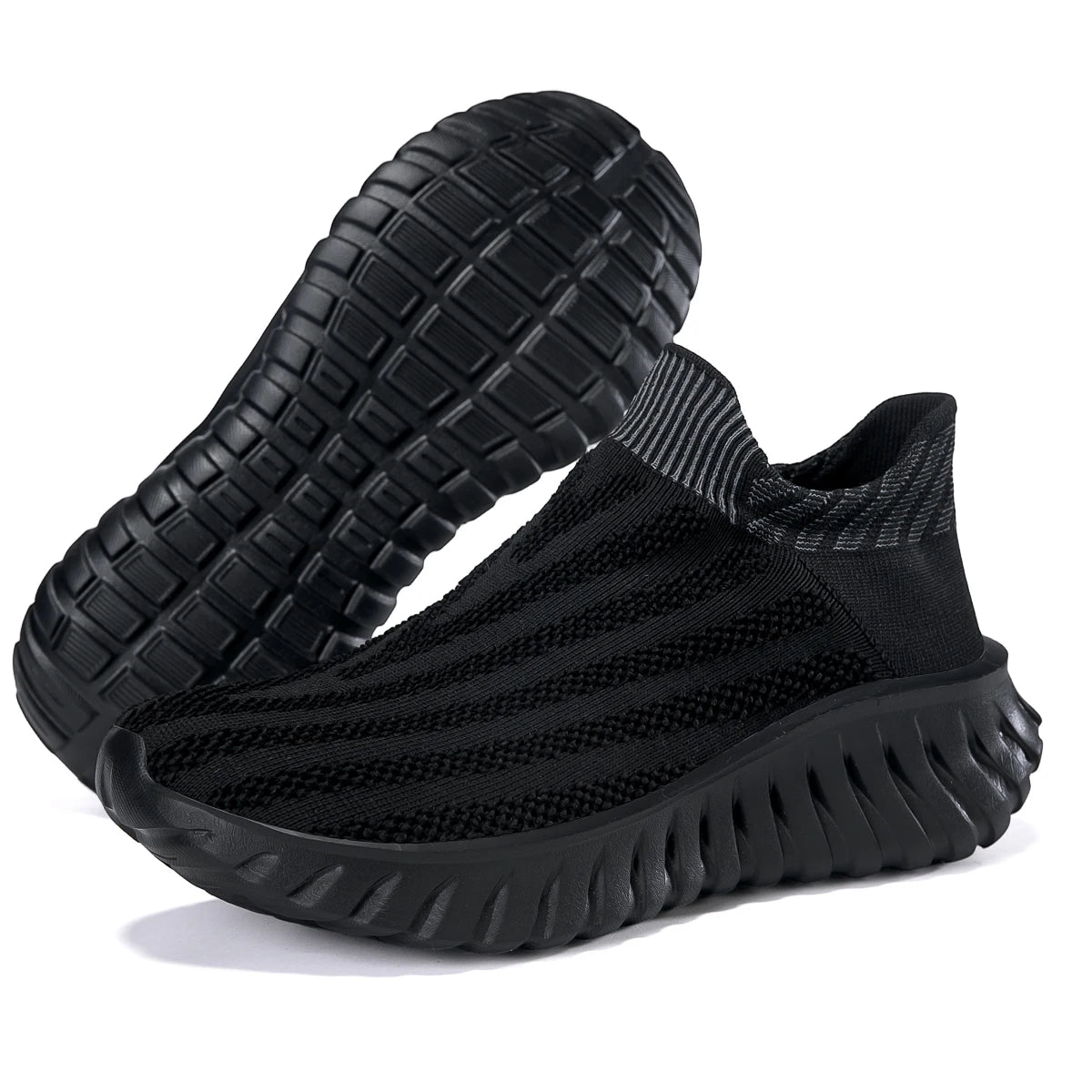 Men's One Foot Walking Shoes Anti Slip Running Shoes, Breathable Thick Soled Shoe Lightweight Fitness Casual Sneakers for Women