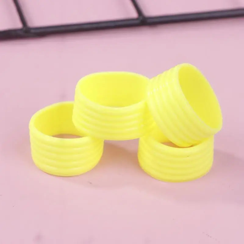 Tennis Game Accessories- 4Pcs Silicone Racket Grip Rings, Sweat-absorbency, Improved Handle Grip Strength