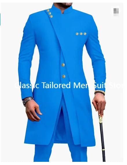 White Luxury Suits For Men Slim Fit Prom Party Wedding Groomsmen Groom Suit Tuxedo 2Pcs Fashion Costume Homme Blazer Pants