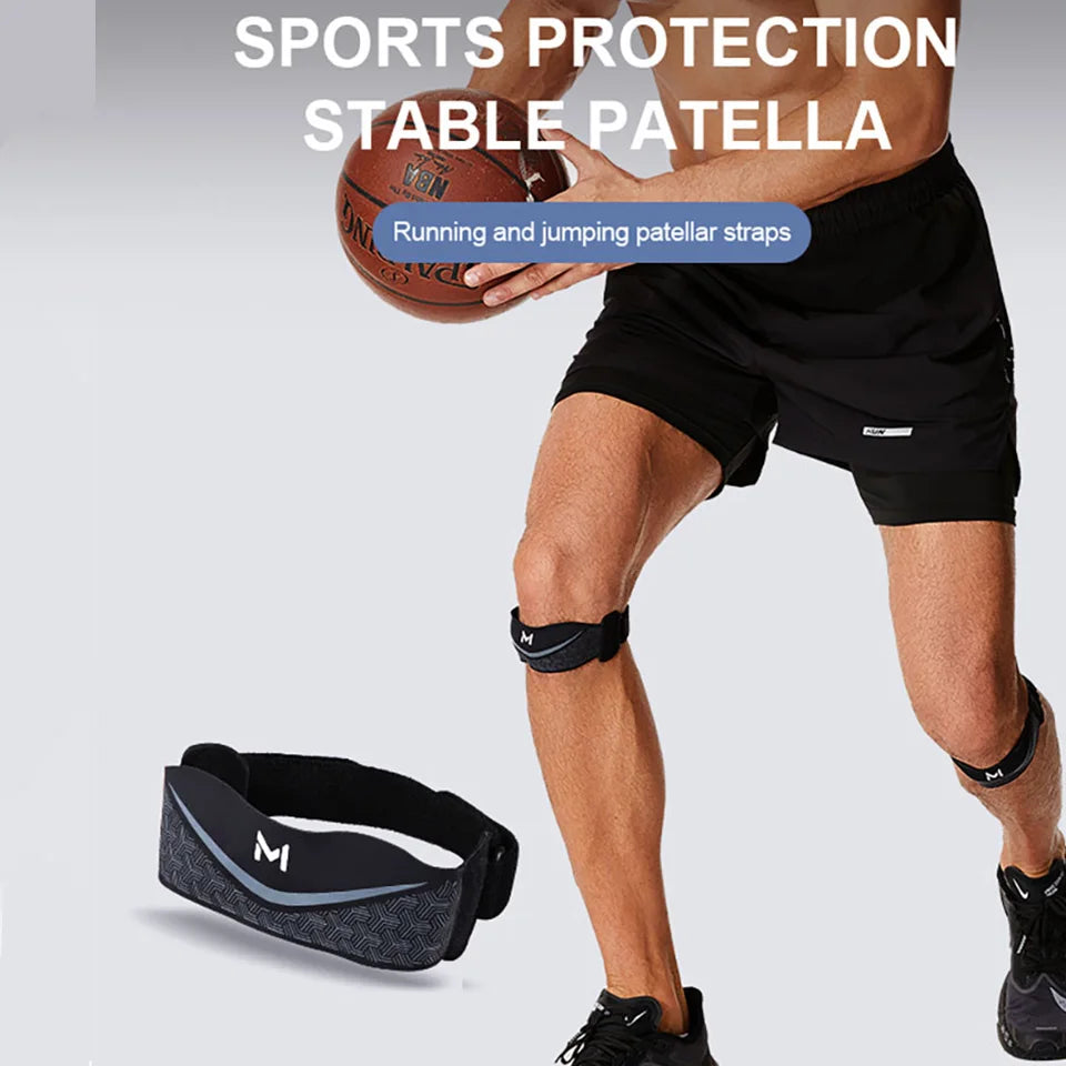 GTUBIKE 1PCS Adjustable Patella Stabilizer Brace For Knee Pain Relief Tendonitis & Arthritis Support Running Sports Strap Jumper
