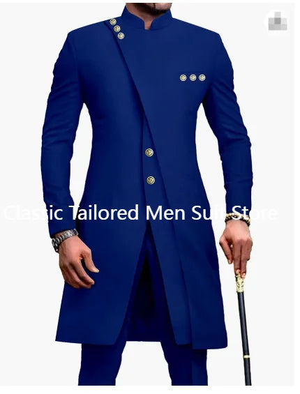 White Luxury Suits For Men Slim Fit Prom Party Wedding Groomsmen Groom Suit Tuxedo 2Pcs Fashion Costume Homme Blazer Pants