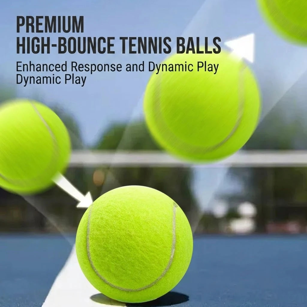 10-Pack Tennis Balls, Training Tennis Balls, High-Elasticity and Durable Fitness Practice Tennis Balls
