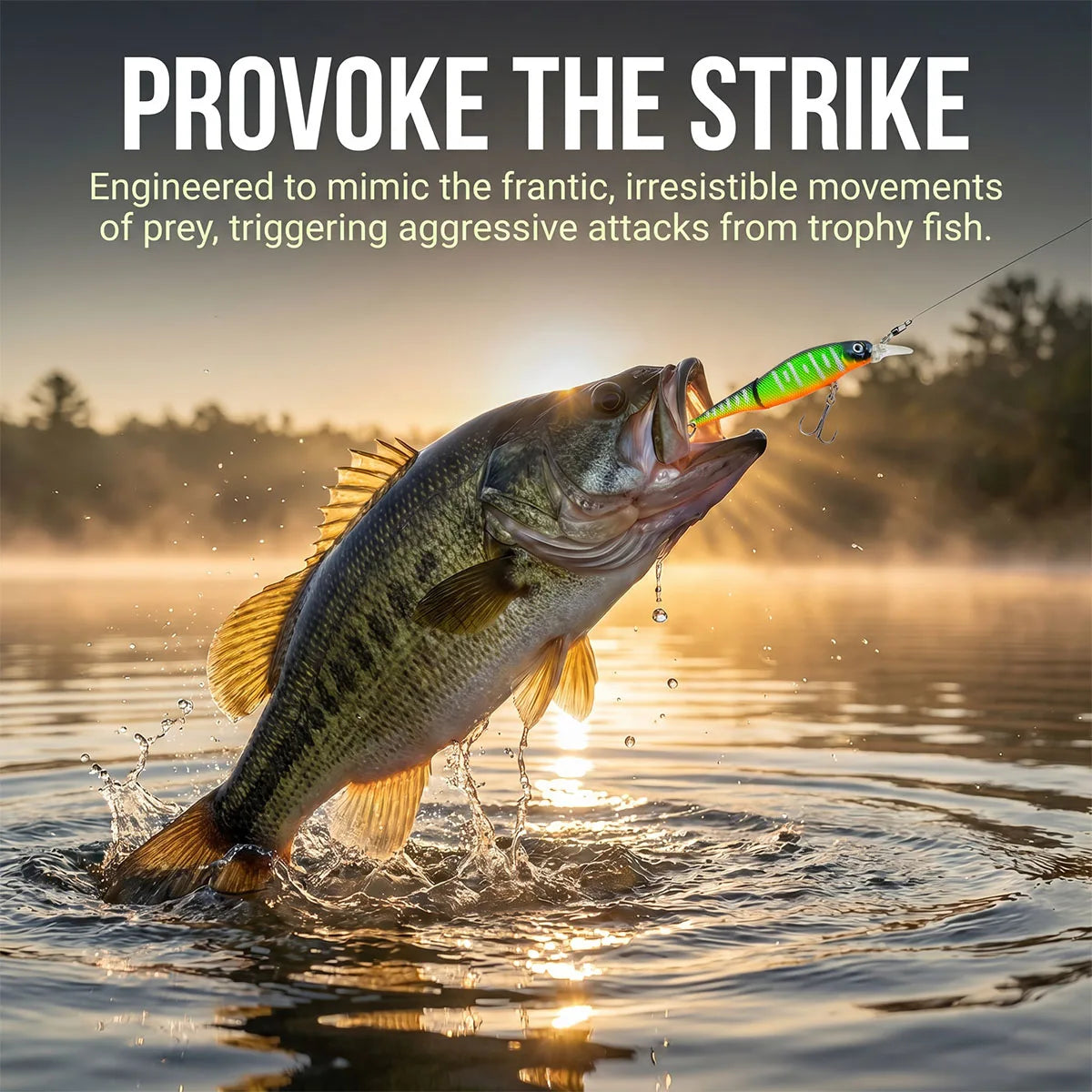 Flicker Shad Jointed Fishing Hard Bait Fishing Lures Hard Bait Deep Diving Swimbait for Bass Trout Freshwater and Saltwater