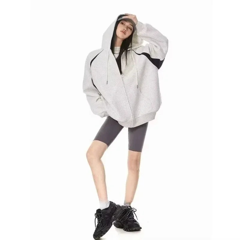 Women Clothes Hoodie 2025 Autumn Winter Thick Hoddies Women Streetwear Loose Casual