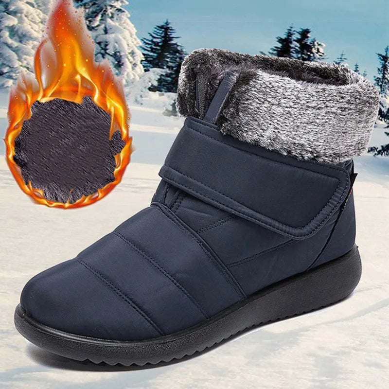 Women's Boots Keep Warm Fur Boots For Snow Botas Mujer Classics Winter Boots Women Rubber Waterproof Winter Shoes Woman booties