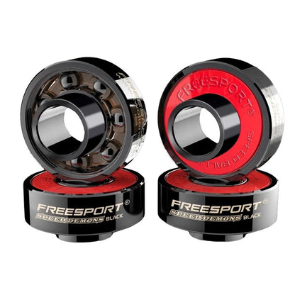 608 Hybrid Black Ceramic Bearings for Inline Skate or Skateboard Scooter Longboard (Pack of 8)