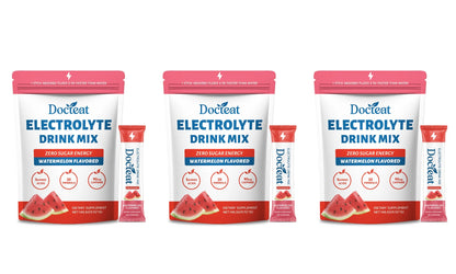 Electrolyte Drink Mix Zero Sugar Hydration Energy Support with Electrolytes Amino Acids Watermelon Flavor 15 Sticks