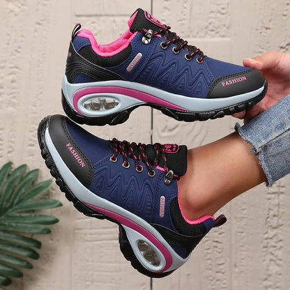 Women's Sports Shoes - Lightweight Comfortable Stylish High-quality Design 2025 Thick Sole  Cushion Walking and Jogging Shoes