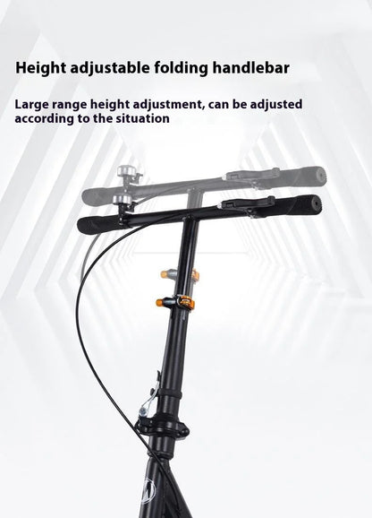 Adult Handbrake Scooter For Teens To Work Big Wheel Two-wheel Foldable Urban Campus Mobility Scooter Hot New