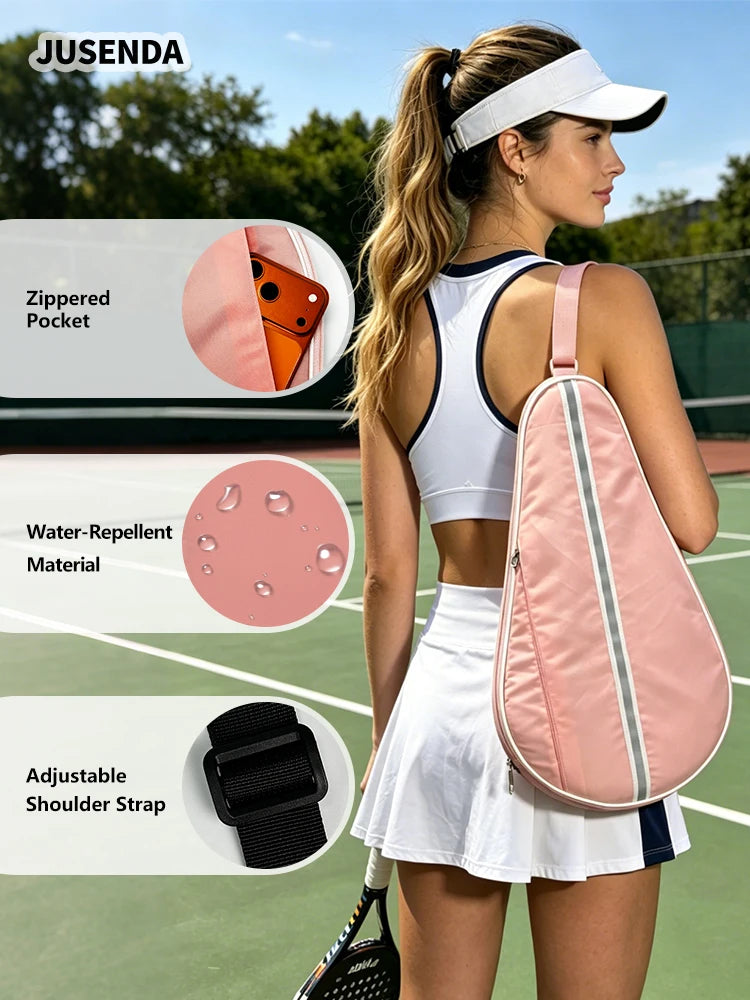 Reflective Padel Racket Bag Paddle Tennis Racket Cover Waterproof Portable Outdoor Sports Padel Racket Protective Case