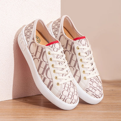 Women's Walking Shoes 2026 Spring New Collection Women's Simple Lace up Outdoor Shoes