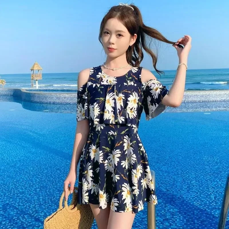 Ladies' Split Swimsuit Youthful Sports Swimsuit Slimming and Sweet