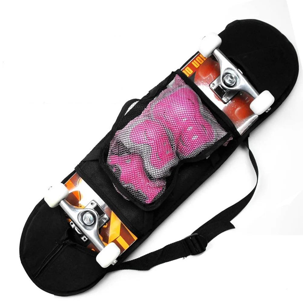 Skateboard Carry Bag Longboard Skateboard Backpack Adjustable Strap Sports Universal Waterproof Balancing Scooter Storage Cover