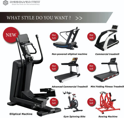 Stationary for Bike Air Bike Elliptical Gym Equipment Professional Magnetic Exercise Bike Indoor Cycling Cardio Training