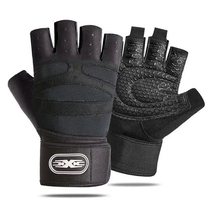 Gym Fitness Gloves Heavyweight Training Men Women Non-Slip Bodybuilding Workout Glove Extended Wrist Guard Weight Lifting Gloves