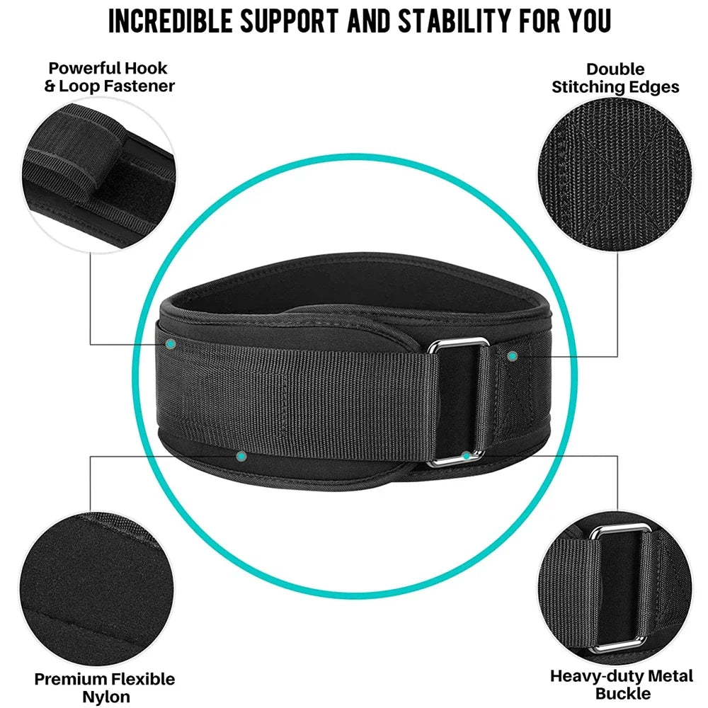 1Pcs Sports Weight Lifting Belts for Men Women - Weight Lifting Core & Lower Back Support Workout Waist Belt for Fitness