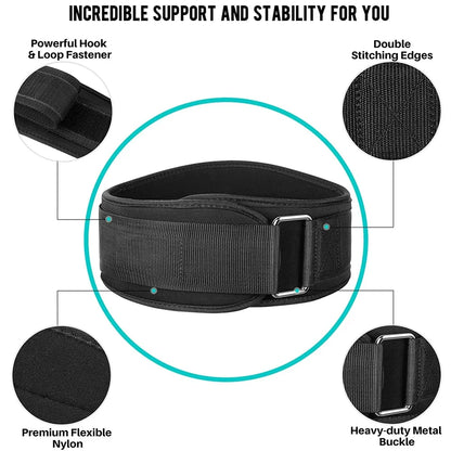 1Pcs Sports Weight Lifting Belts for Men Women - Weight Lifting Core & Lower Back Support Workout Waist Belt for Fitness