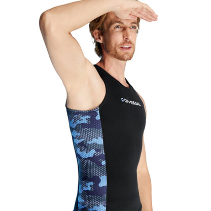 Men Swimsui Vest Men Wetsuit Vest Surfing Tops Water Sports Swimsui Vest Diving Sleeveless Vest for Canoeing Swimming