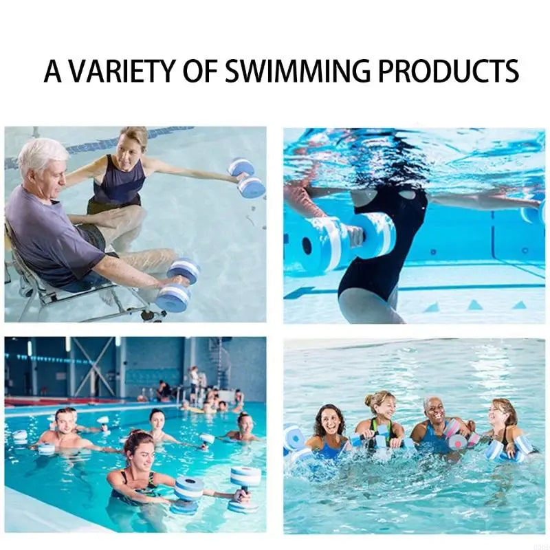 Aquatic Dumbells EVA Water Floating Dumbbells Pool Weights Dumbbells Pool Resistance Fitness Equipment for Weight Loss 69HD
