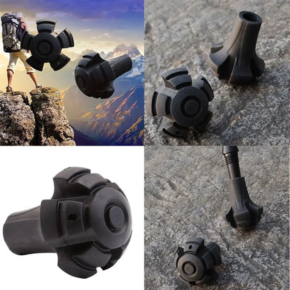 Useful 1PC Black Nordic Style Walking Poles Trek Pole Telescopic Alpenstock Crutch Walking Stick Hiking Accessories