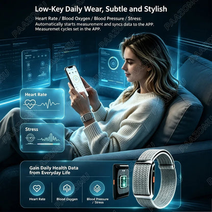 2026 New Screenless Health Fitness Tracker for Men Women Activity Watch Heart Rate Sleep Monitor Sport Smart Bracelet No Screen