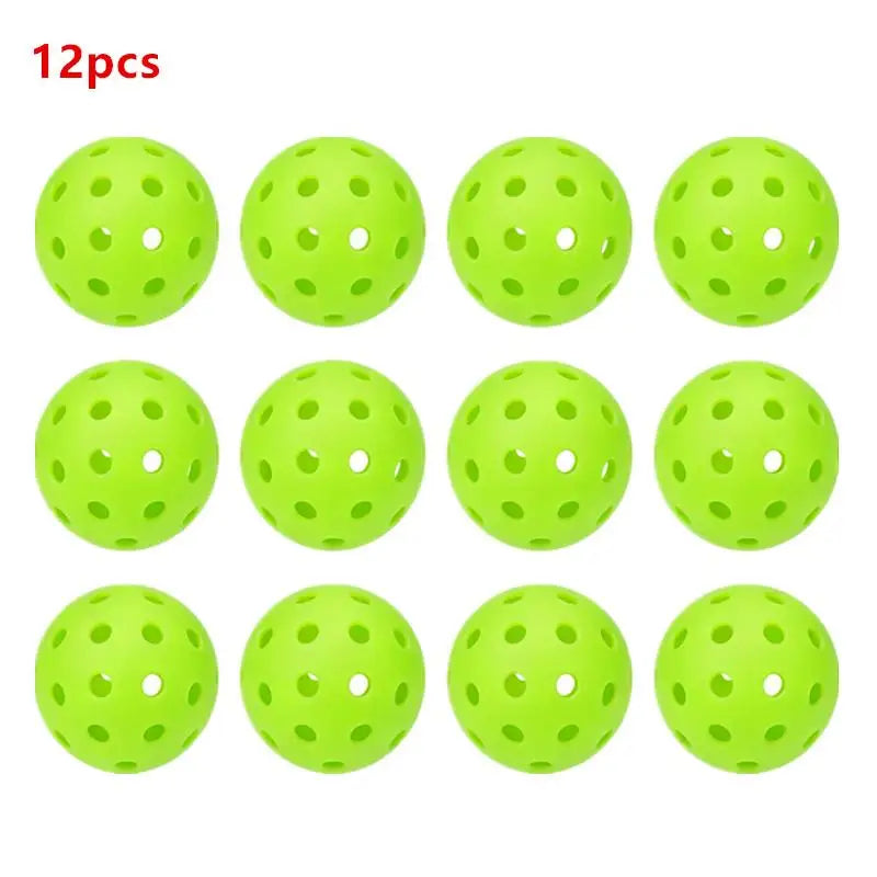 Professional Pickleball Balls 12/6 PCS 74mm 40 Holes Colorful Consistent Bounce for Official Competition Training