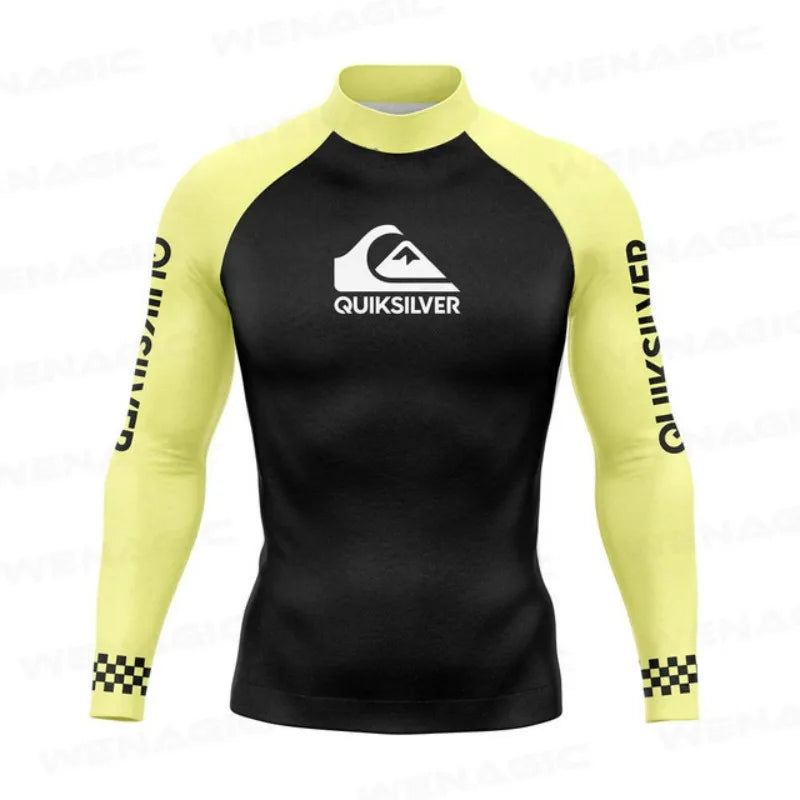 Swimming Suit for Men 2026 New Long Sleeve Bathing Suit Quick-Drying Rash Guard Sun Protection