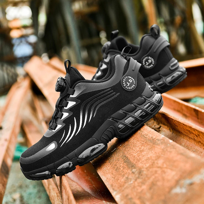 Men Work Safety Shoes Anti-puncture Working Sneakers Male Indestructible Work Shoes Men Boots Lightweight Men Shoes Safety Boots