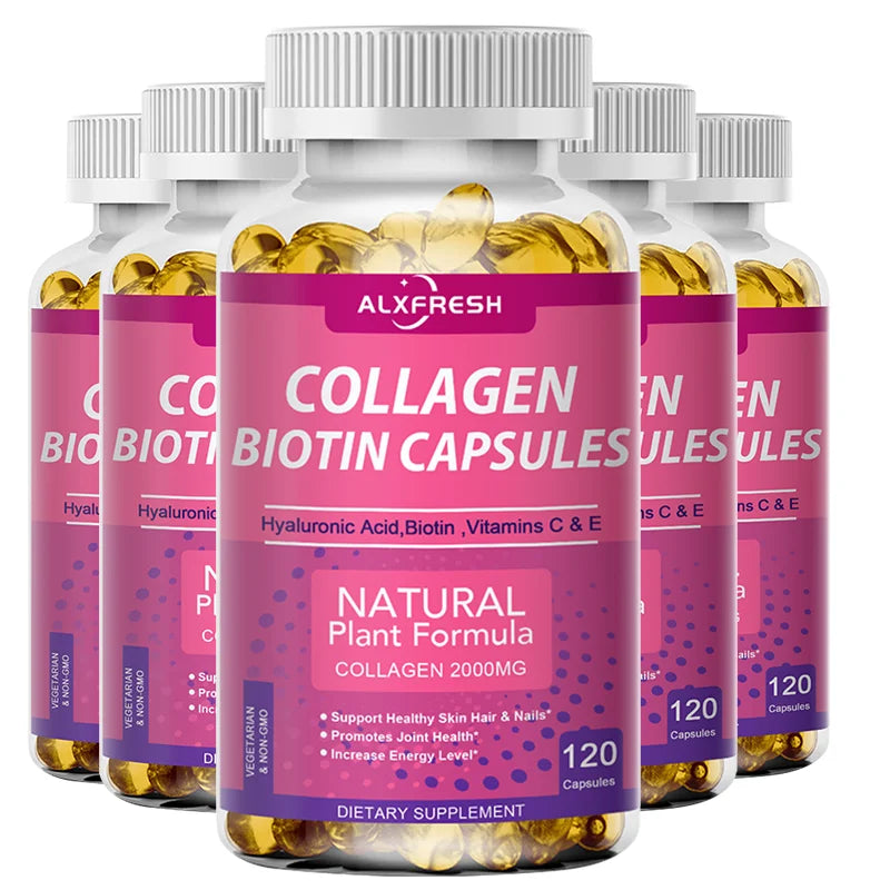 Collagen  Capsules Support Beauty Skin Care Skin Repair Hair Nail  and Joint Health Anti-aging Enhance Skin's Ability to Lock