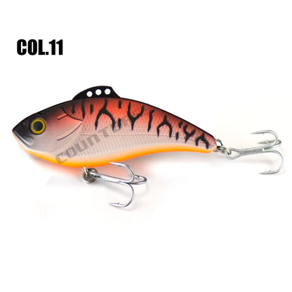 Countbass Vibration Bait Sinking Fishing Lure for Saltwater Angler's Lure Lipless Crankbait Hard Bait Wobbler Leurre 70mm 19.2g