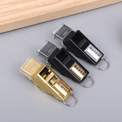 NEW Professional Football Referee Whistles With Lanyard Box Big Sound Plastic Whistles Basketball Whistles Coach Equipment