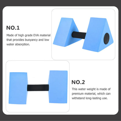 Water Aerobics Weights Dumbbells for Pool Exercise Eva Material High Durability Back Abdominal Oblique Strengthening Fitness